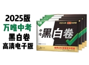 万唯中考《2025年中考黑白卷 (多版本) 》