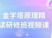 金字塔原理精读研修班视频课