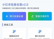小红本批量改写v2.1.2，功能强大的自媒体内容二创工具箱