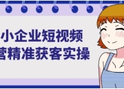 中小企业短视频运营精准获客实操