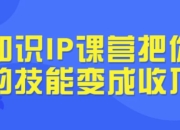 知识IP课营把你的技能变成收入