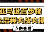 亚马逊百步梯全流程实战实操