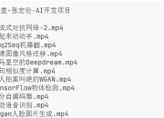 网易云课堂-张宏伦-AI开发项目