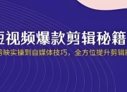 短视频·爆款剪辑必修课 + 自媒体技巧