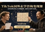 TikTok国外玄学咨询变现课，含财运事业等12大命理领域