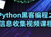 Python黑客编程之信息收集视频课程