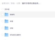 重庆甘老师全套卤肉熟食配方