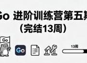 Go 进阶训练营第五期（完结13周）