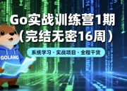 Go 实战训练营1期（完结无密16周）