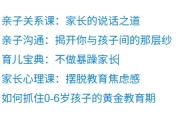 【万门大学】【小学】家长育儿亲子沟通合集