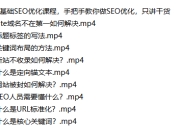 零基础SEO优化课程，手把手教你做SEO优化，只讲干货