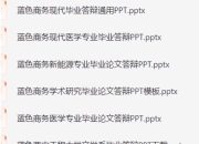 160套 收费高质量毕业答辩PPT模板