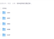 初中全科状元笔记学霸笔记