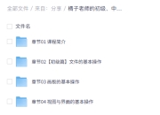橘子老师的初级、中级、高级AI课程合集