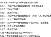 慕课网体系课-2025年Python多领域工程师-完结