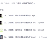 爆款文案撰写技巧大全，100个必火标题模板+390条爆款文案直接用