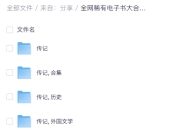 全网稀有电子书大合集【azw3 pdf epub】