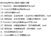 知乎AI应用开发工程师大模型15期