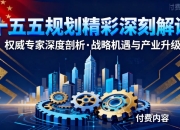 【十五五规划】精彩深刻解读相关付费文合集