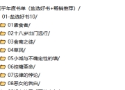 知乎年度书单推荐（盐选好书+畅销推荐）