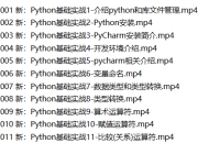 最全Python教程大合集