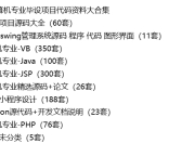 1900套计算机专业毕设项目代码资料大合集